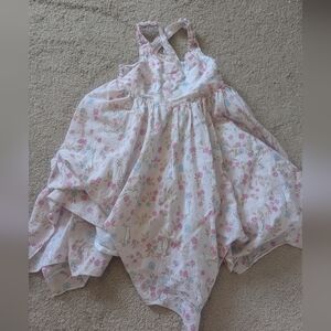 Isaac Mizrahi Pink and White Bunny Dress